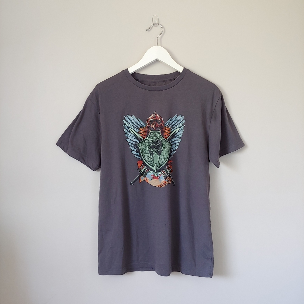 Lootwear Masters Of The Universe T-Shirt Gray Short Sleeve Size Large